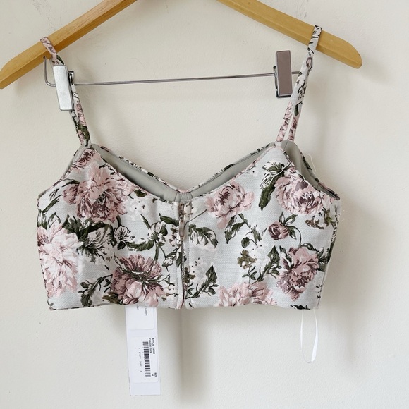 IEENA FOR MAC DUGGAL 2-Piece Floral Crop top Wide Leg Pants Set - Picture 5 of 11